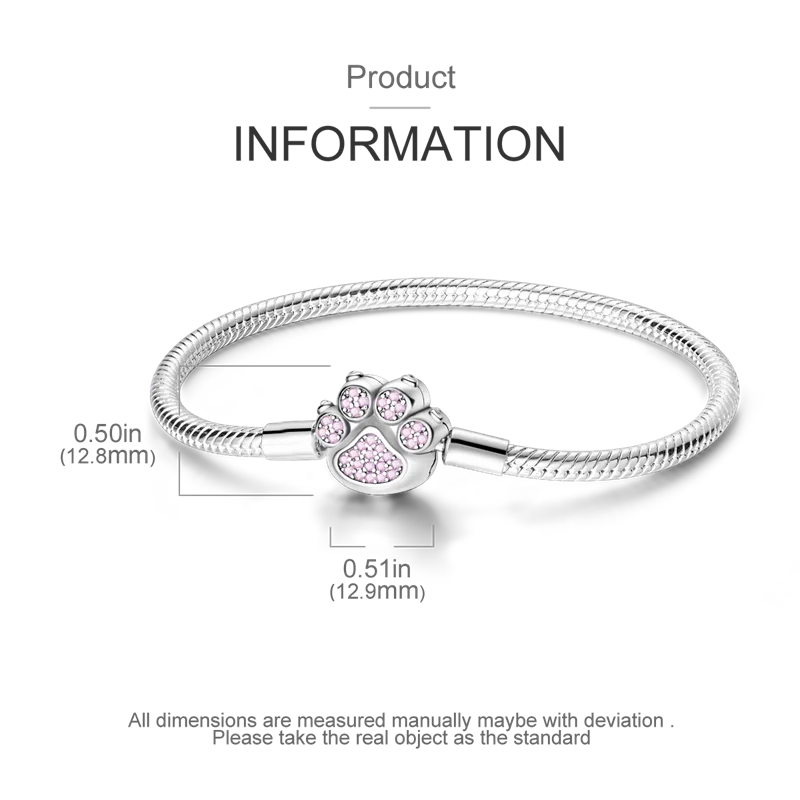 925 Sterling Silver Bracelets 17-20CM Original Leaf Clover Butterfly Heart Bracelet Fit DIY Charms Beads Fashion Women Jewelry