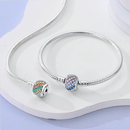 925 Sterling Silver Bracelets 17-20CM Original Leaf Clover Butterfly Heart Bracelet Fit DIY Charms Beads Fashion Women Jewelry