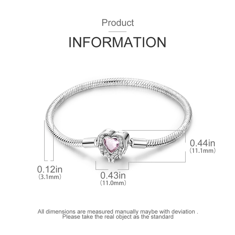 925 Sterling Silver Bracelets 17-20CM Original Leaf Clover Butterfly Heart Bracelet Fit DIY Charms Beads Fashion Women Jewelry