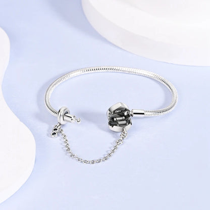 925 Sterling Silver Bracelets 17-20CM Original Leaf Clover Butterfly Heart Bracelet Fit DIY Charms Beads Fashion Women Jewelry