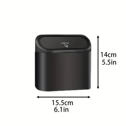 Car Trash Can (with Lid) Contains 60 (300) Garbage Bags, Small Car Trash Can, Leak-proof Mini Car Accessories