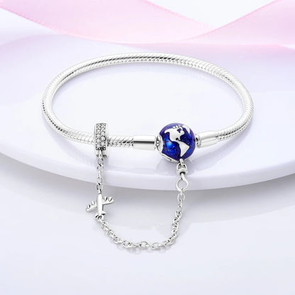 925 Sterling Silver Bracelets 17-20CM Original Leaf Clover Butterfly Heart Bracelet Fit DIY Charms Beads Fashion Women Jewelry