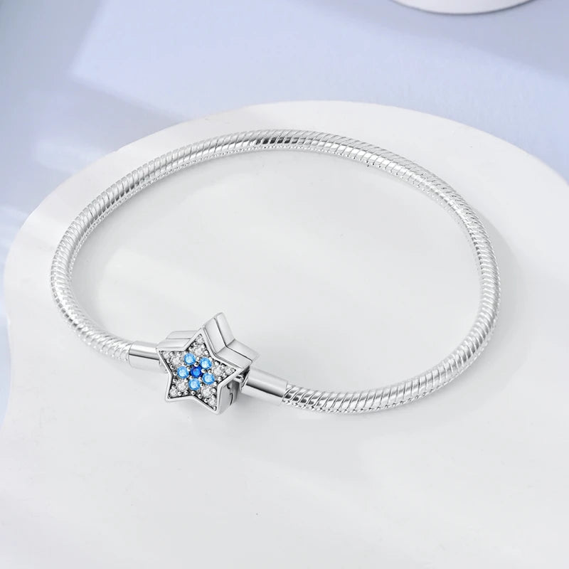 925 Sterling Silver Bracelets 17-20CM Original Leaf Clover Butterfly Heart Bracelet Fit DIY Charms Beads Fashion Women Jewelry