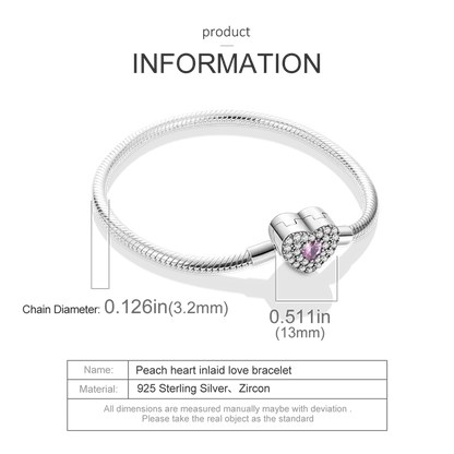 925 Sterling Silver Bracelets 17-20CM Original Leaf Clover Butterfly Heart Bracelet Fit DIY Charms Beads Fashion Women Jewelry