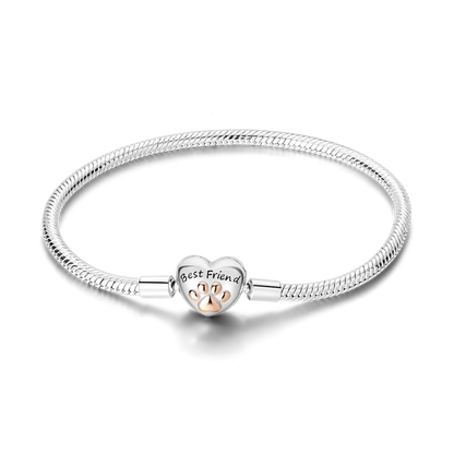 925 Sterling Silver Bracelets 17-20CM Original Leaf Clover Butterfly Heart Bracelet Fit DIY Charms Beads Fashion Women Jewelry