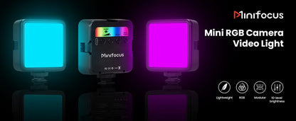 Pocket RGB Fill Light Portable LED Light Video Mini Fill Light For Camera Smartphone for GoPro Laptop Selfie Adjustable RGB Lamp