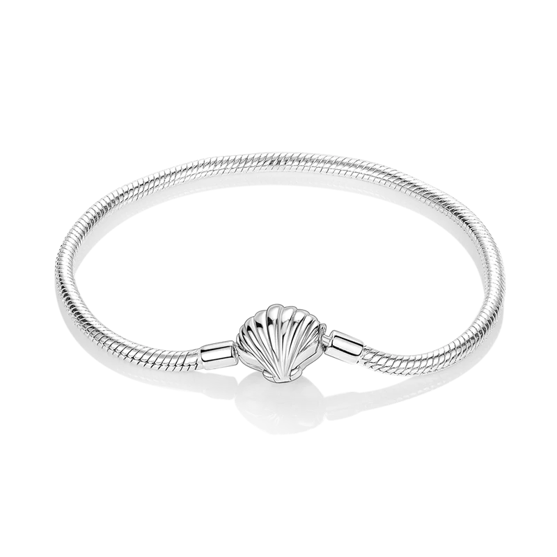 925 Sterling Silver Bracelets 17-20CM Original Leaf Clover Butterfly Heart Bracelet Fit DIY Charms Beads Fashion Women Jewelry