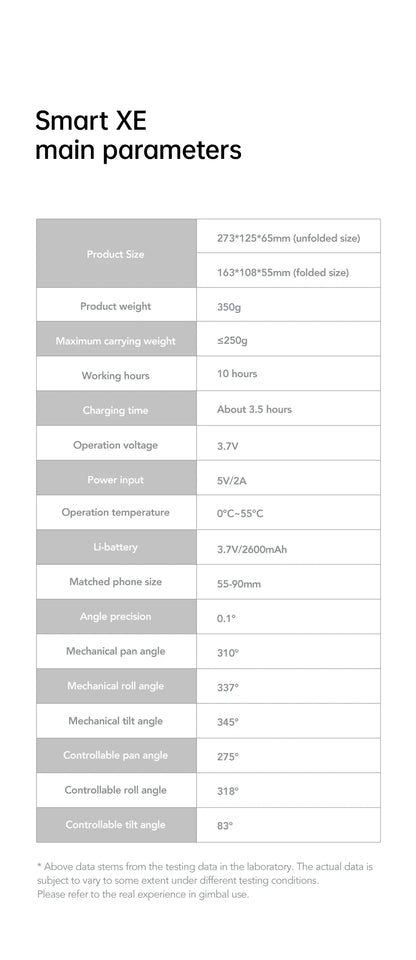 AOCHUAN 3-Axis Handheld Gimbal Stabilizer SmartXE for Smartphone for iPhone Android AI Face Tracking TikTok Vlog