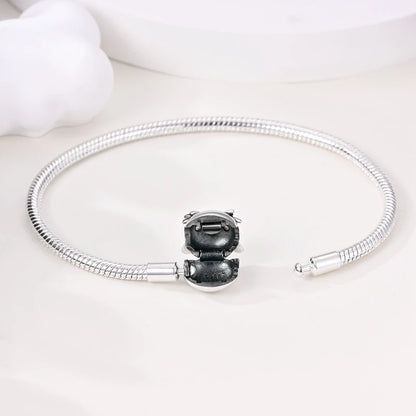 925 Sterling Silver Bracelets 17-20CM Original Leaf Clover Butterfly Heart Bracelet Fit DIY Charms Beads Fashion Women Jewelry