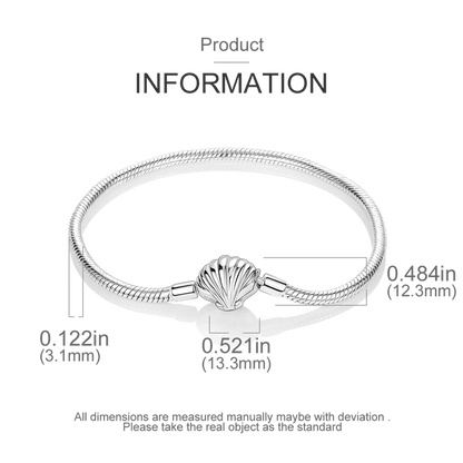 925 Sterling Silver Bracelets 17-20CM Original Leaf Clover Butterfly Heart Bracelet Fit DIY Charms Beads Fashion Women Jewelry