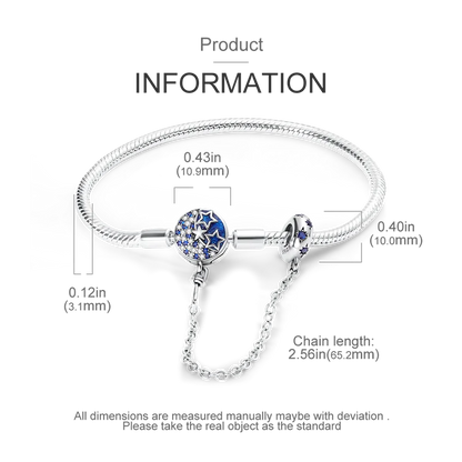 925 Sterling Silver Bracelets 17-20CM Original Leaf Clover Butterfly Heart Bracelet Fit DIY Charms Beads Fashion Women Jewelry