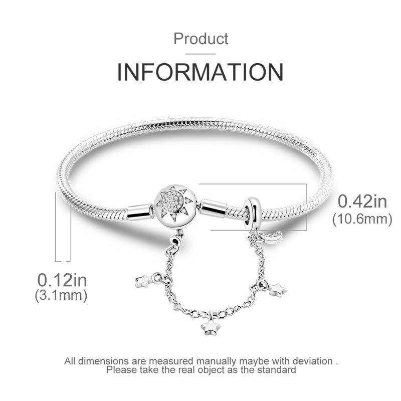 925 Sterling Silver Bracelets 17-20CM Original Leaf Clover Butterfly Heart Bracelet Fit DIY Charms Beads Fashion Women Jewelry