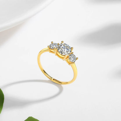 18k Gold Ring Moissanite For Women