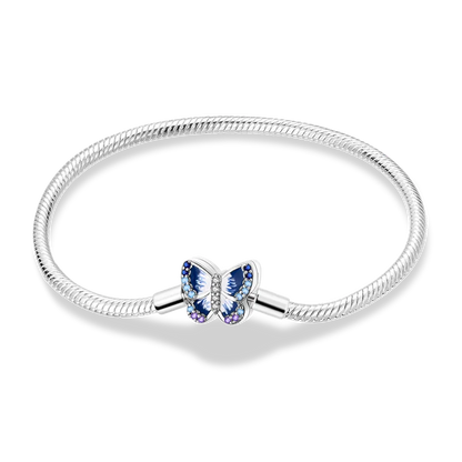 925 Sterling Silver Bracelets 17-20CM Original Leaf Clover Butterfly Heart Bracelet Fit DIY Charms Beads Fashion Women Jewelry