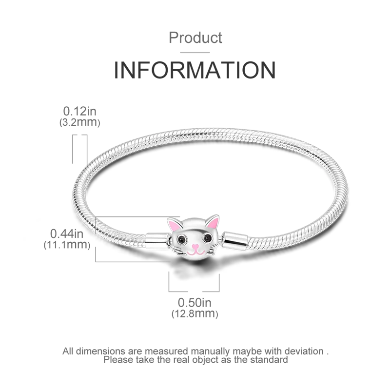 925 Sterling Silver Bracelets 17-20CM Original Leaf Clover Butterfly Heart Bracelet Fit DIY Charms Beads Fashion Women Jewelry