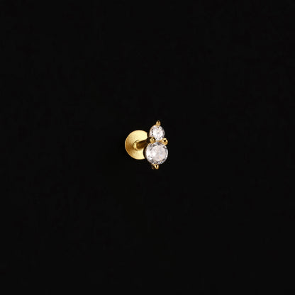 AIDE Heart Round Ball Flat Helix Piercing Earring 925 Sterling Silver Ear Studs Geometric Zircon Exquisite Trinket Studs Aretes