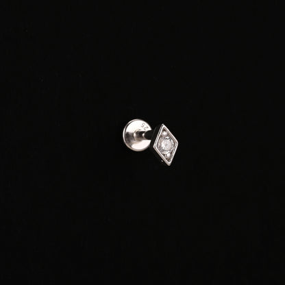 AIDE Heart Round Ball Flat Helix Piercing Earring 925 Sterling Silver Ear Studs Geometric Zircon Exquisite Trinket Studs Aretes