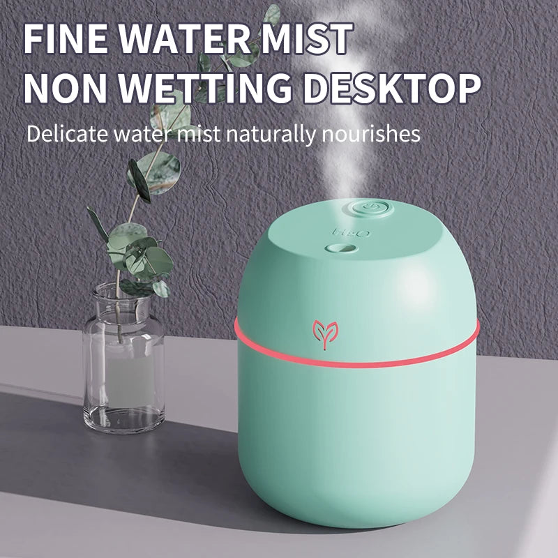 220ML big fog amount usb air humidifier Small desktop humidifier home intelligent car aromatreatment machine